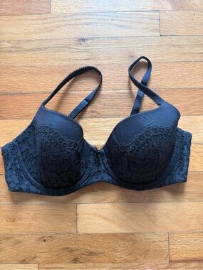 Victorias Secret Lined Demi Bra Lace Black size 36D Body by Victoria